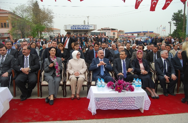 SA�LIK BAKANI MEHMET M�EZZ�NO�LU MALKARA ��ME SUYU PROJES� TEMEL ATMA T�REN�NE KATILDI
