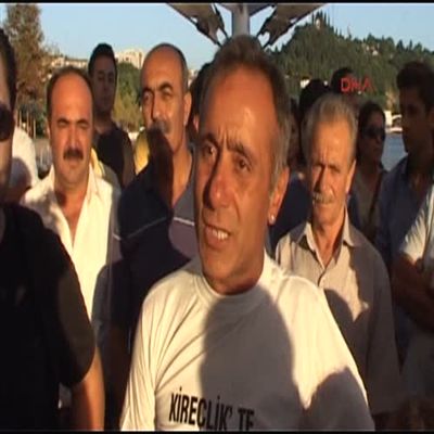 Termik Santrale Tek Koluyla Kula� Atarak 'Hay�r' Dedi 