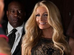 Paris Hilton canl� yay�nda sunucuya laf att�
