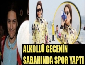 Berg�zar alkoll� gecenin ertesinde spor yapt�